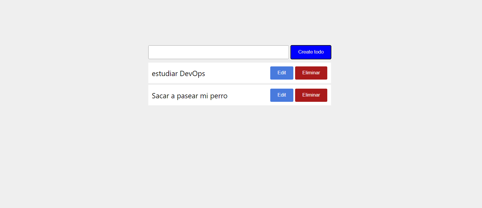 CRUD  React